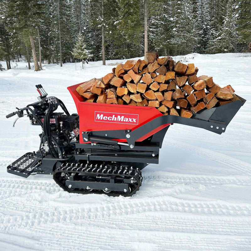 MechMaxx D50HTFL Tracked Dumper with Hydraulic Tipping and Lifting with Front Shovel