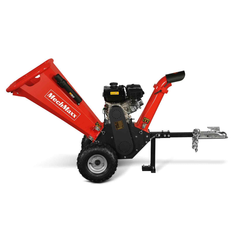 MechMaxx GS650 4" 7hp Gas-Powered, Ducar Wood Chipper with Towbar