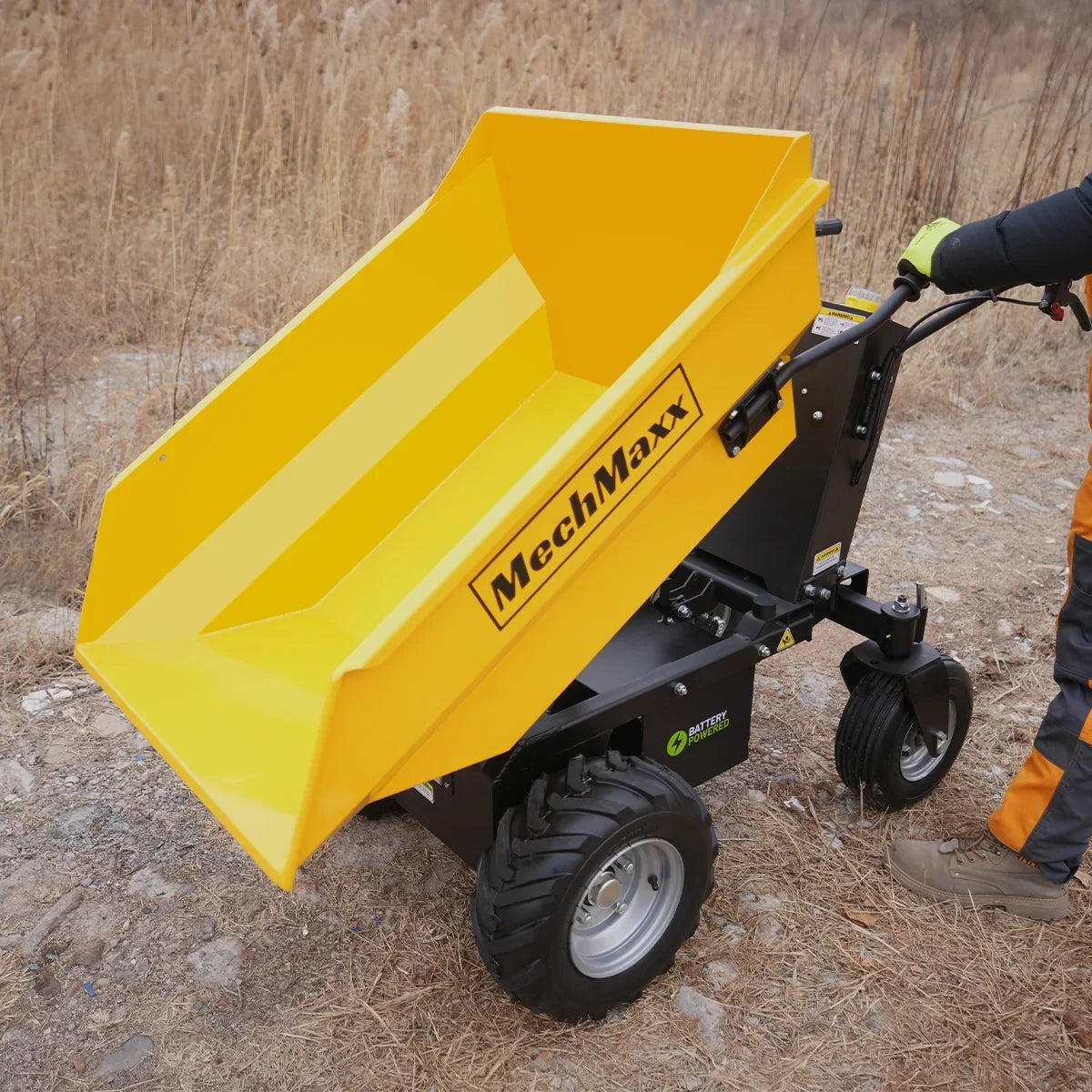 MechMaxx E50 — 1100lb 48V Electric Mini Dumper