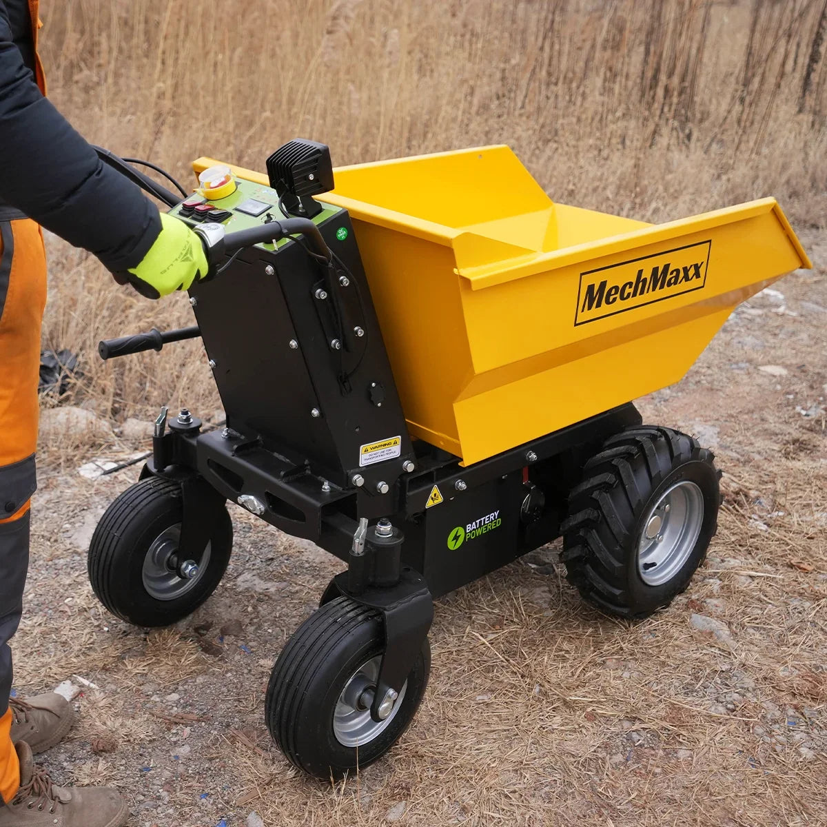 MechMaxx E50 — 1100lb 48V Electric Mini Dumper