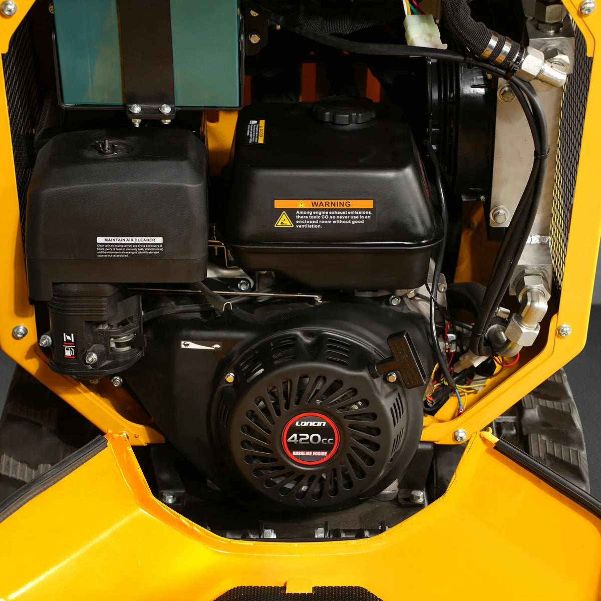 MechMaxx T80 — 1800lb 420cc E-Start Stand-On Hydraulic Track Dumper with Self-Loading