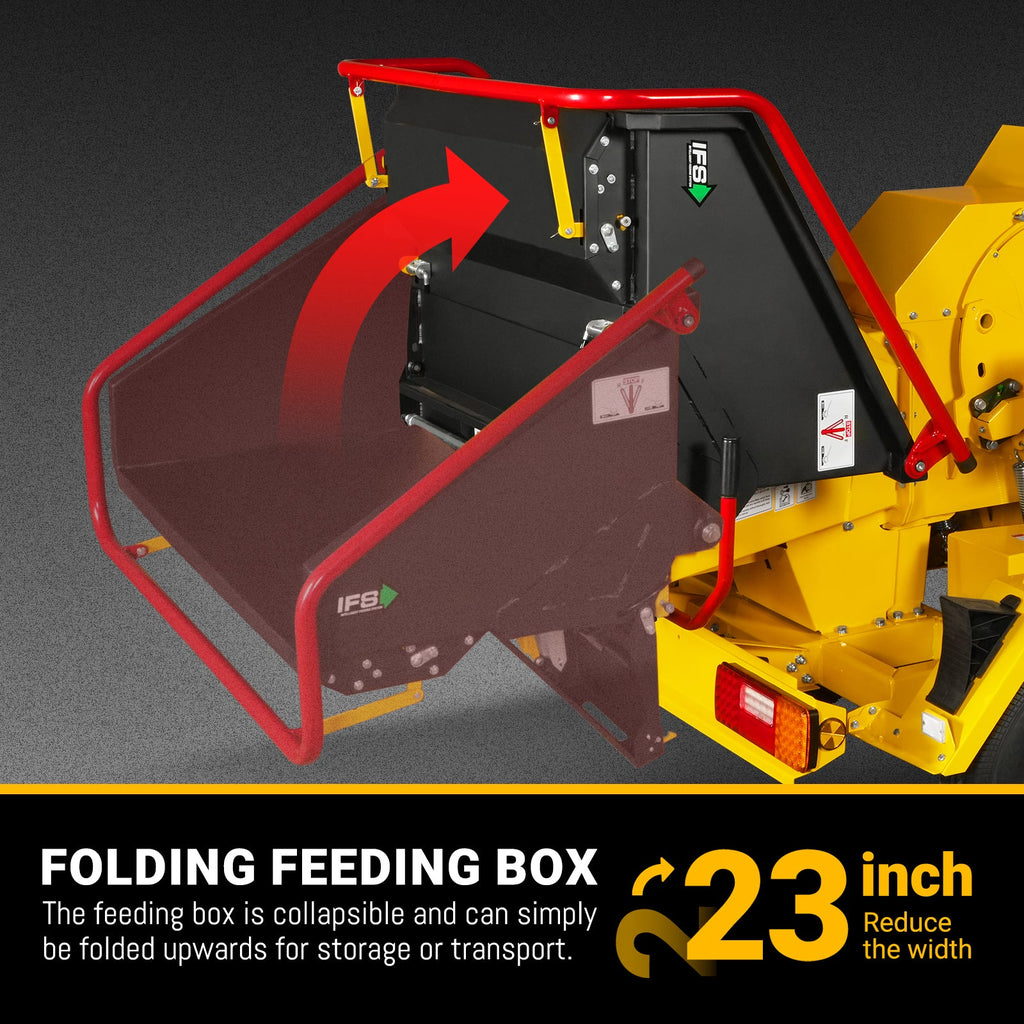 MechMaxx TX1000 - 35HP 1000cc Gas Powered 8-Inch Commercial Wood Chipper