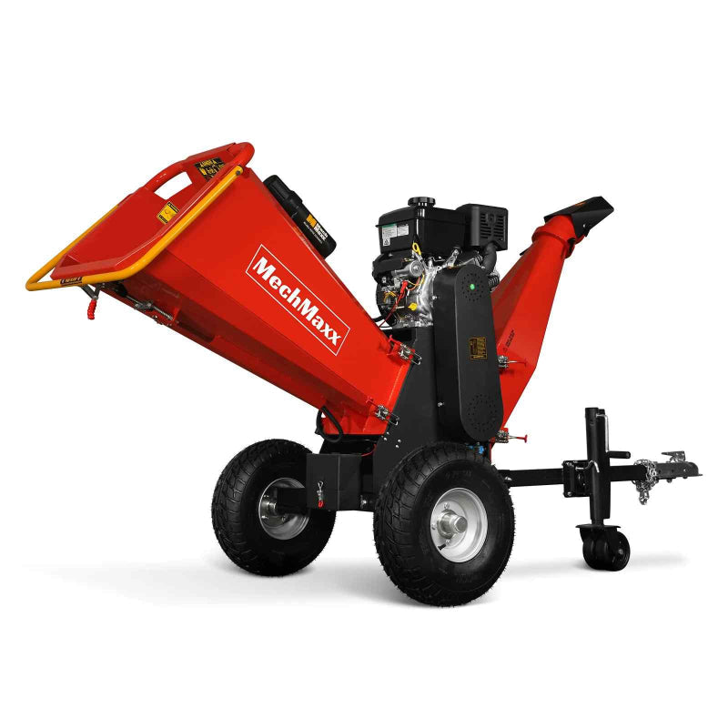 MechMaxx P4206 Gas-Powered Drum Wood Chipper with B&S Vanguard Engine