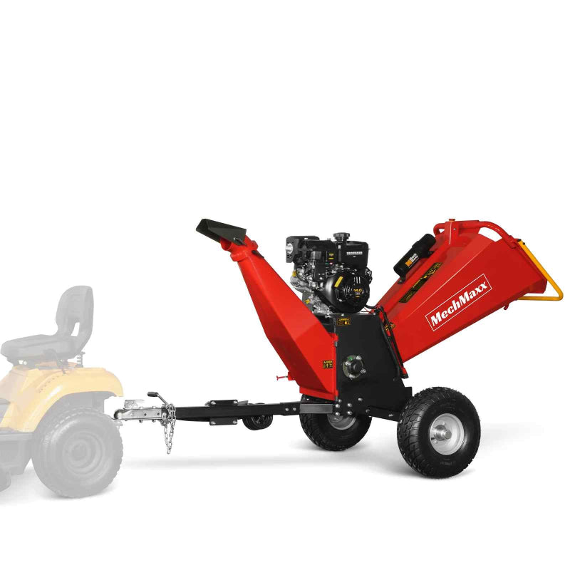 MechMaxx P4206 Gas-Powered Drum Wood Chipper with B&S Vanguard Engine