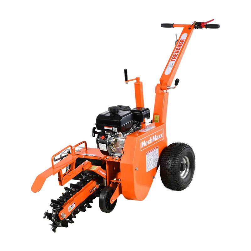 MechMaxx 7HP Gas Powered Cable Ditching Mini Trencher