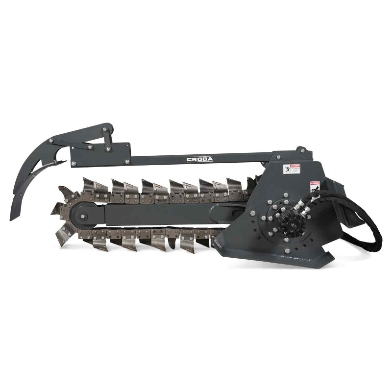 MechMaxx 20'' Cutting Depth Mini Skid Steer Trencher