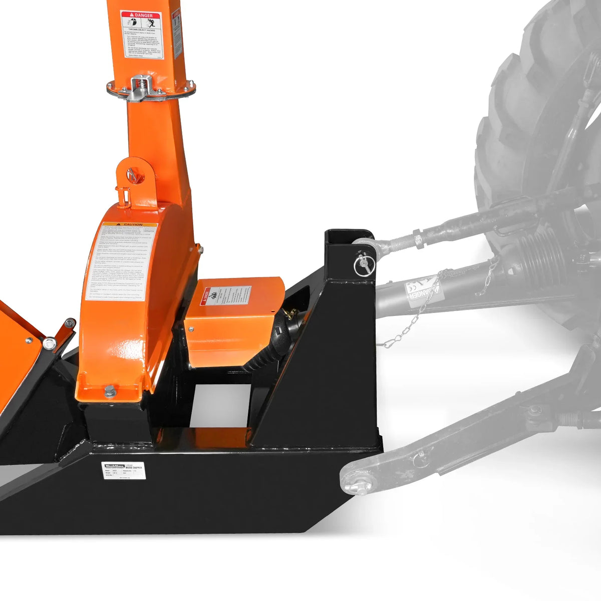 MechMaxx BX42S 3‑Point PTO Wood Chipper Attachment for Tractors Up To 45HP