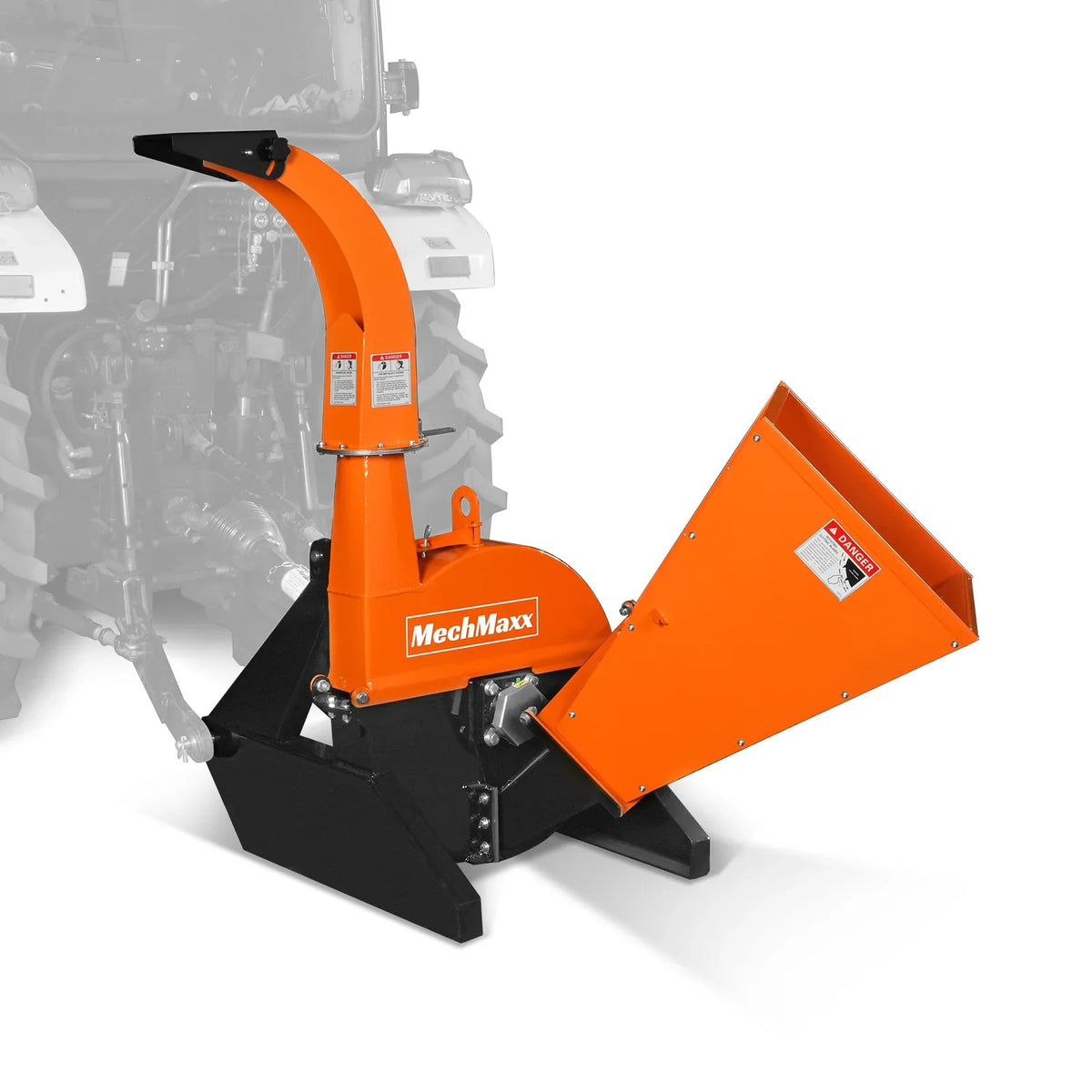 MechMaxx BX42S 3‑Point PTO Wood Chipper Attachment for Tractors Up To 45HP