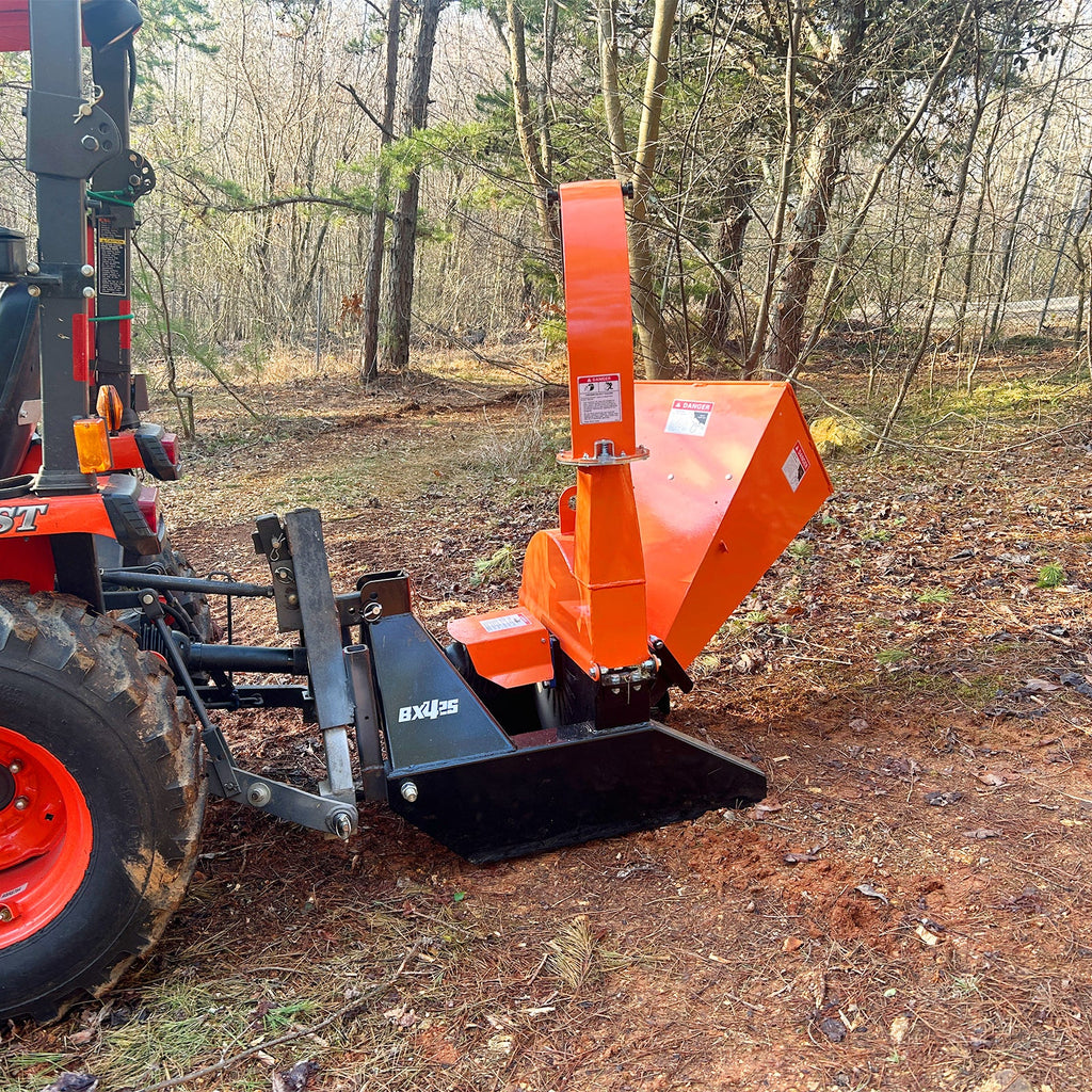 MechMaxx BX42S 3‑Point PTO Wood Chipper Attachment for Tractors Up To 45HP