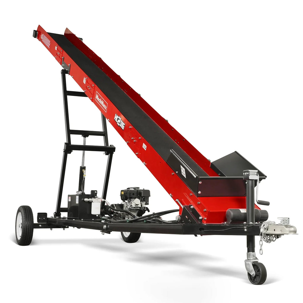 MechMaxx HC2016 Firewood Conveyor 7HP Gasoline Powered 124 Inch Lift Height