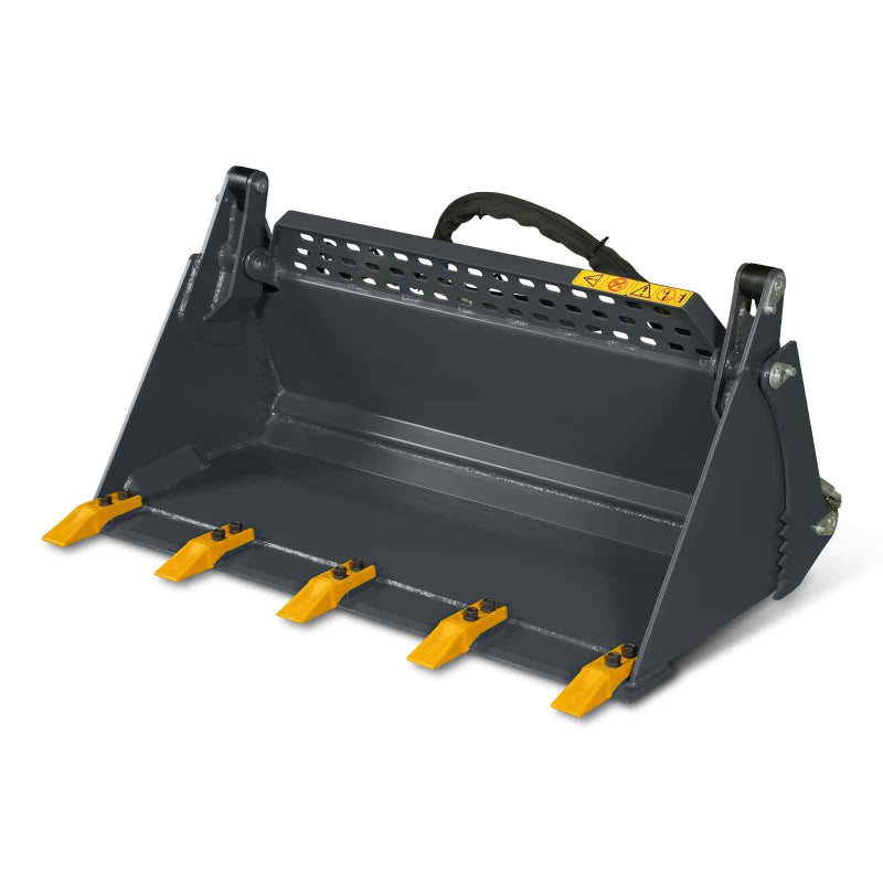 MechMaxx 4-In-1 Combo Mini Skid Steer Bucket Attachment With Quick Attach, Universal Mount