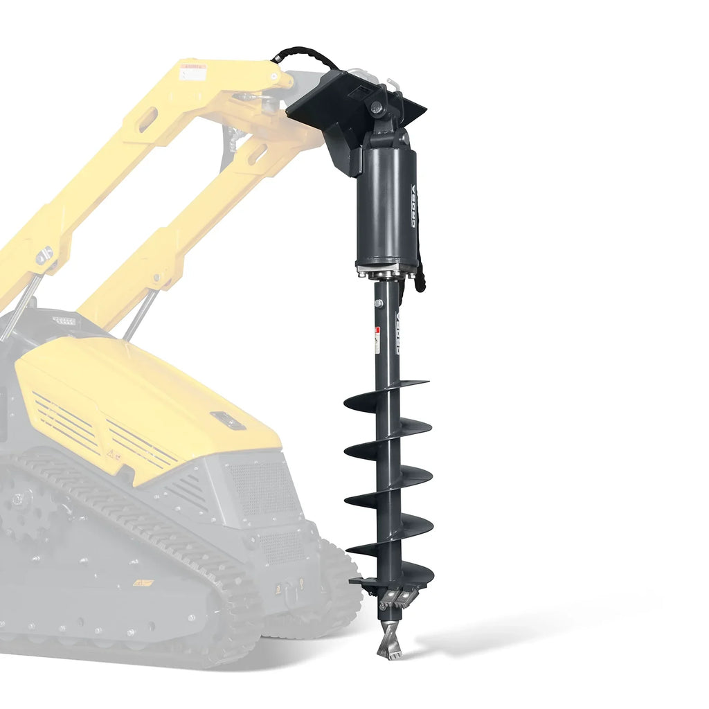 MechMaxx Mini Skid Steer Drive Auger with 6", 9", 12" Diameter Auger Bits