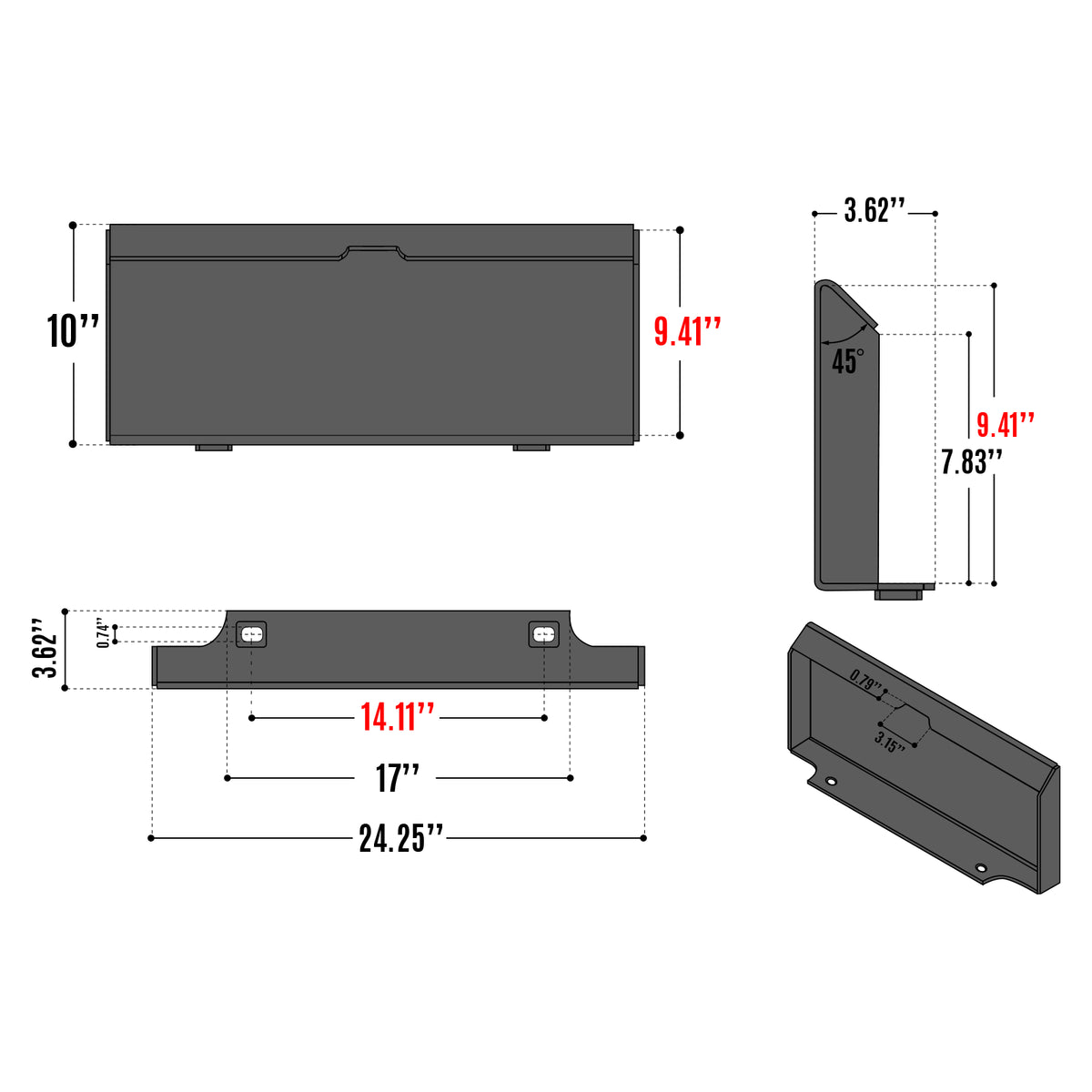 MechMaxx Mini Skid Steer Drive Auger with 6", 9", 12" Diameter Auger Bits