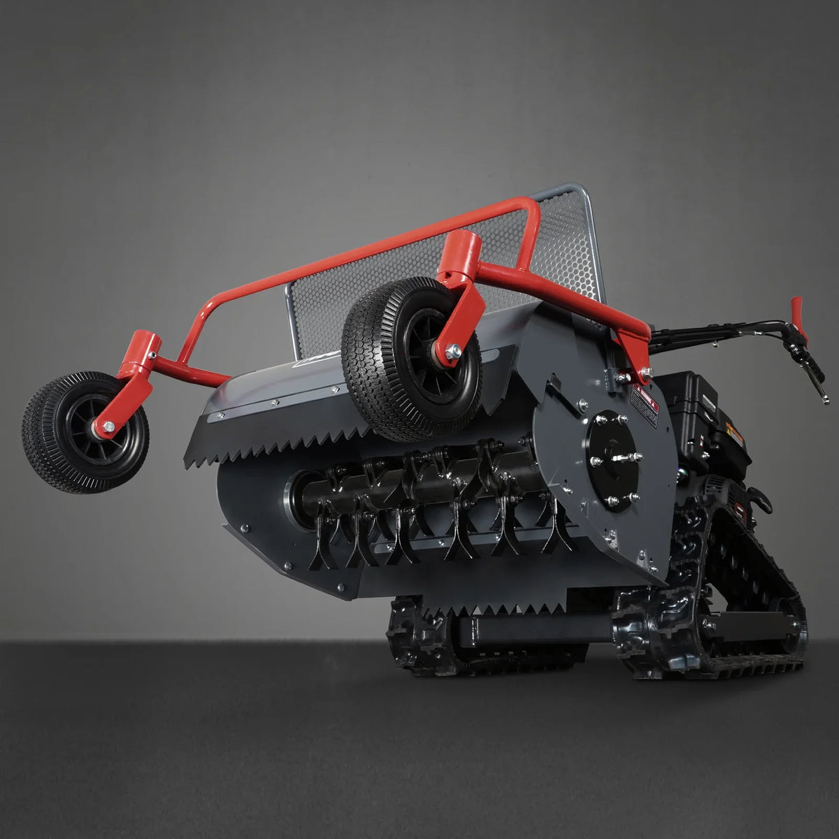 MechMaxx SFM27T - 27" 10HP 302cc Tracked Walk-Behind Flail Mower (Electric Start)