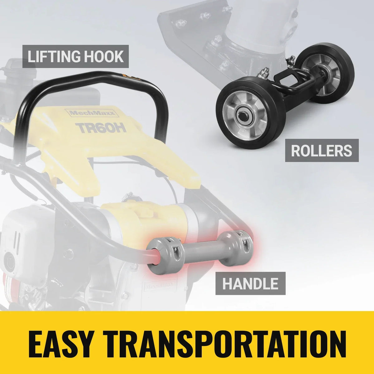 MechMaxx TR60H Honda GX100 Tamping Rammer with Wheel Kit