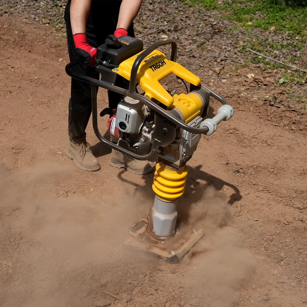 MechMaxx TR60H Honda GX100 Tamping Rammer with Wheel Kit