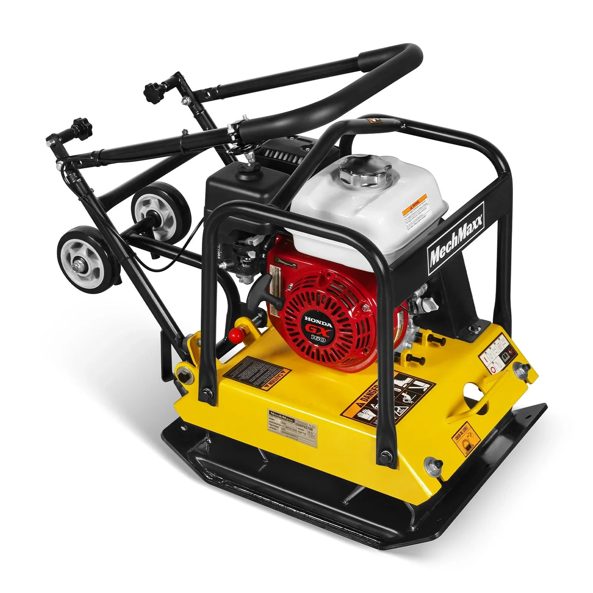 MechMaxx PC90H Honda GX160 Vibratory Plate Compactor with Wheel Kit