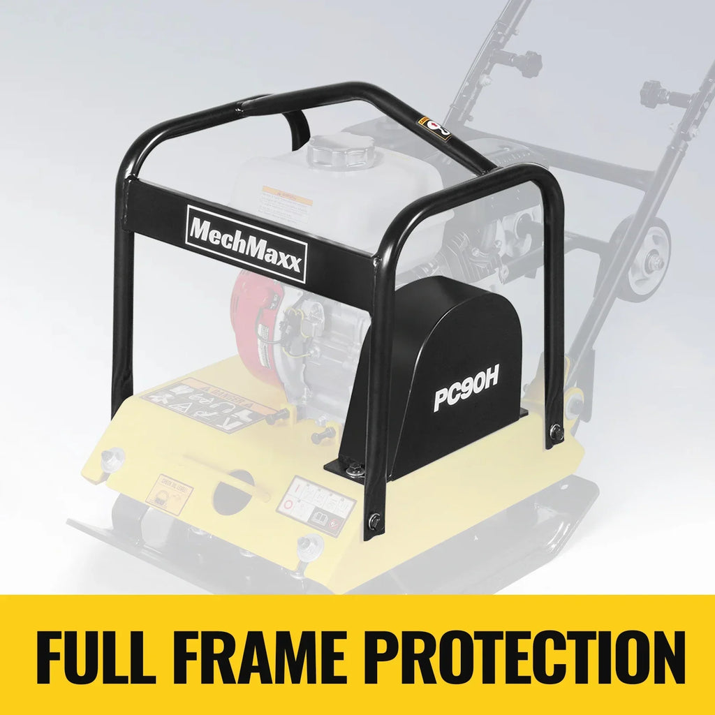 MechMaxx PC90H Honda GX160 Vibratory Plate Compactor with Wheel Kit