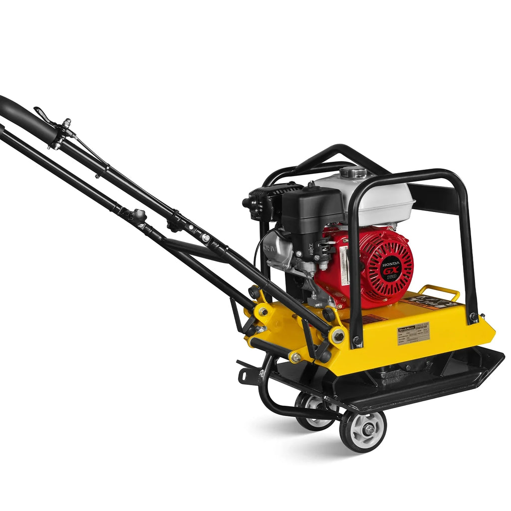 MechMaxx PC90H Honda GX160 Vibratory Plate Compactor with Wheel Kit