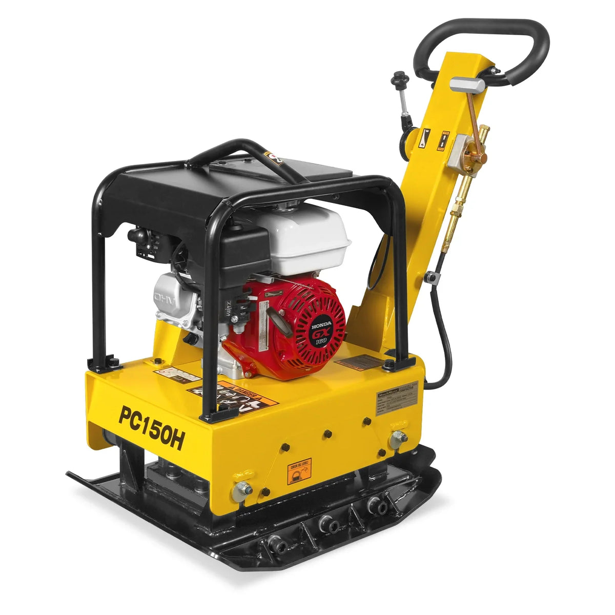 MechMaxx PC150H Honda GX160 Reversible Plate Compactor with Wheel Kit and Extension Plates