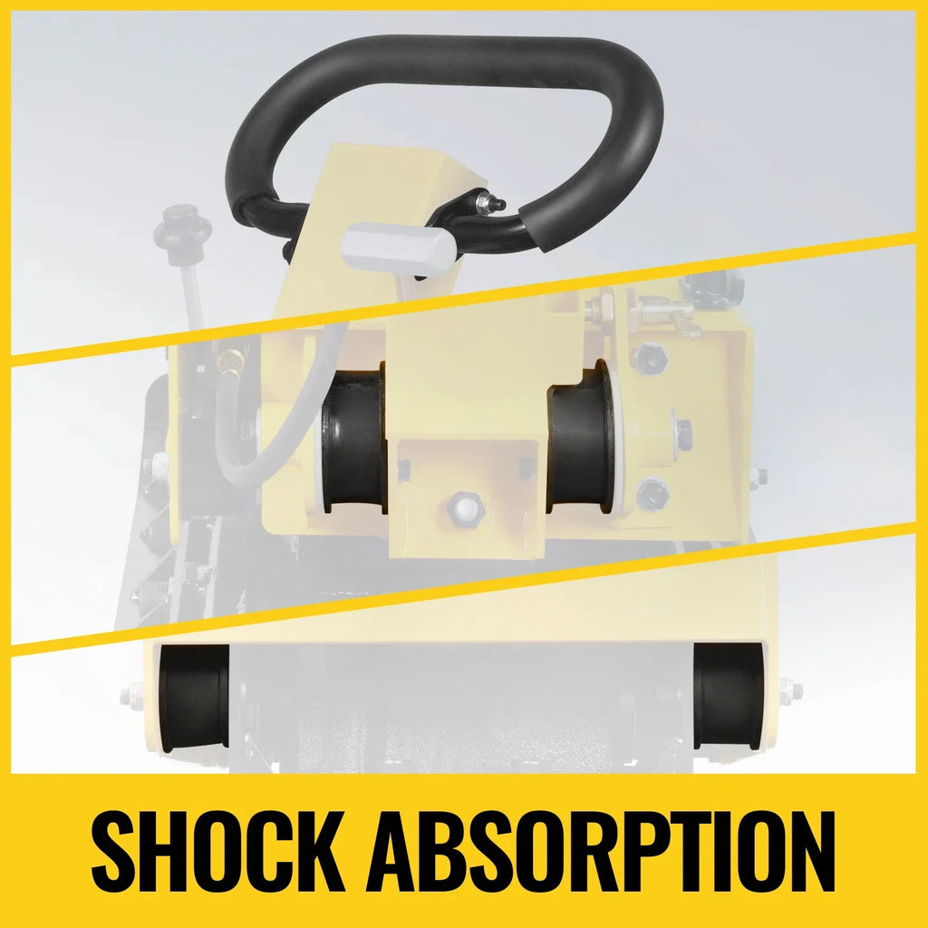 MechMaxx PC150H Honda GX160 Reversible Plate Compactor with Wheel Kit and Extension Plates