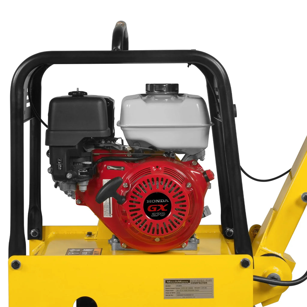 MechMaxx PC180H Honda GX270 Reversible Plate Compactor with Wheel Kit and Extension Plates