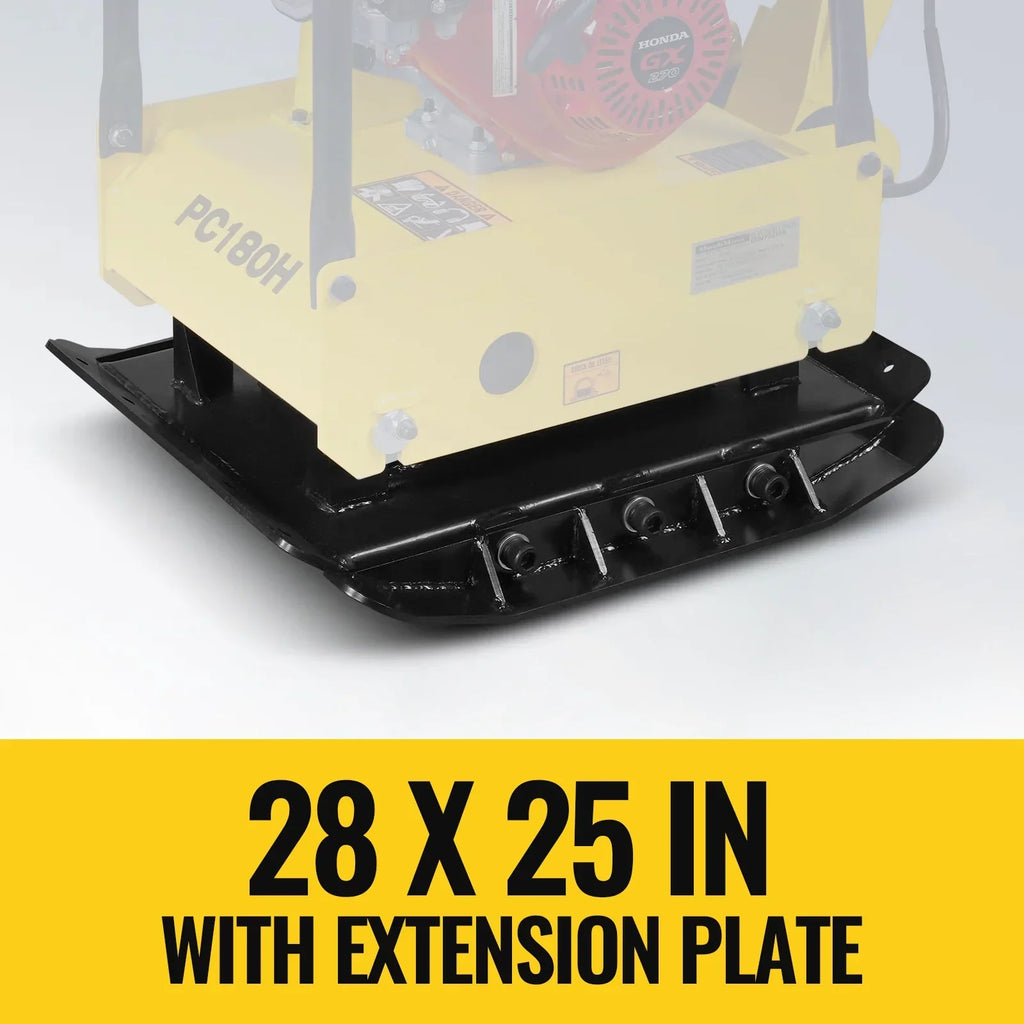 MechMaxx PC180H Honda GX270 Reversible Plate Compactor with Wheel Kit and Extension Plates