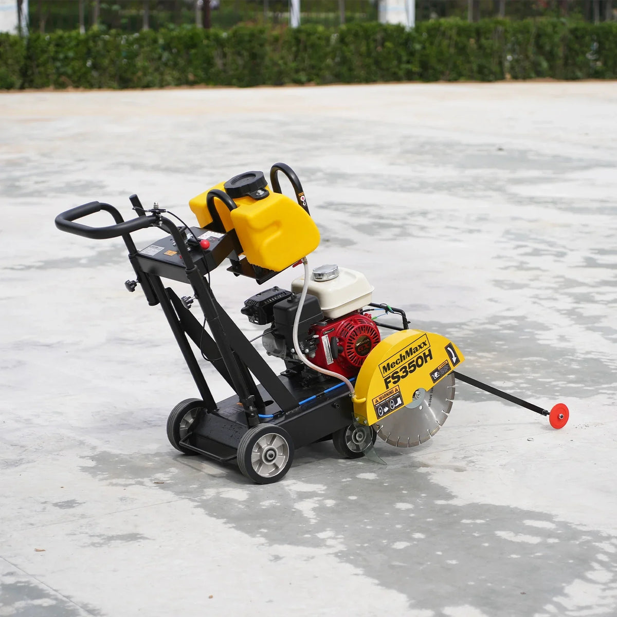 MechMaxx FS350H Honda GX160 Walk-Behind Concrete Floor Saw 14 Inch Blade 4 Inch Cutting Depth