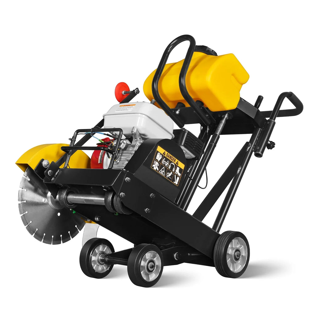MechMaxx FS350H Honda GX160 Walk-Behind Concrete Floor Saw 14 Inch Blade 4 Inch Cutting Depth