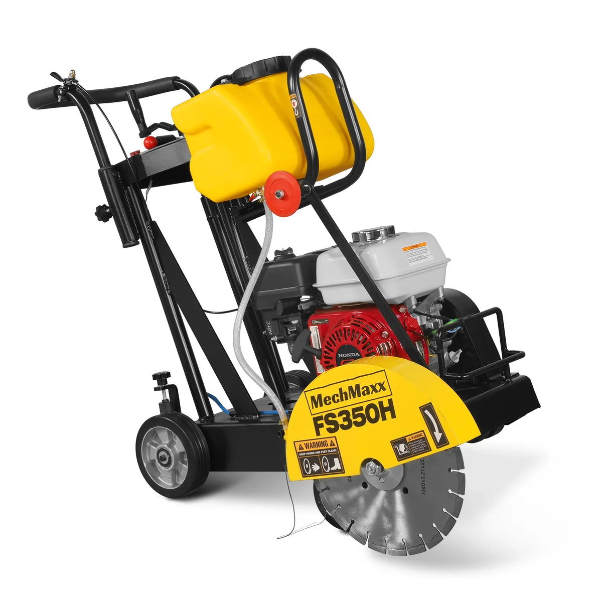 MechMaxx FS350H Honda GX160 Walk-Behind Concrete Floor Saw 14 Inch Blade 4 Inch Cutting Depth