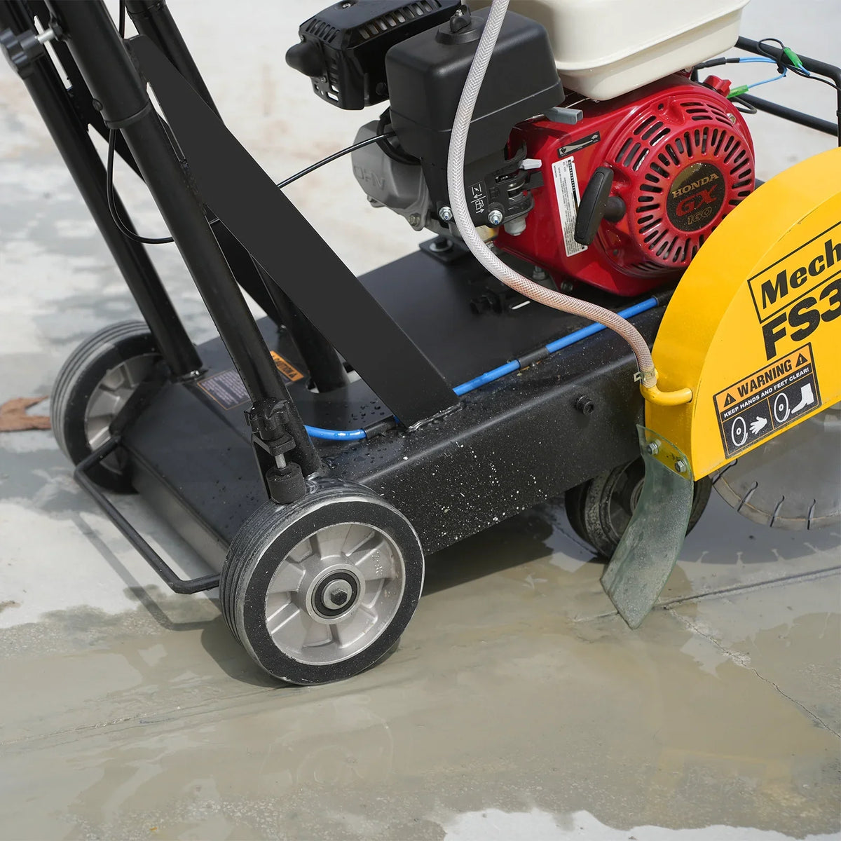MechMaxx FS350H Honda GX160 Walk-Behind Concrete Floor Saw 14 Inch Blade 4 Inch Cutting Depth
