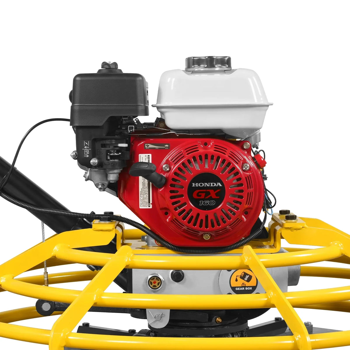 MechMaxx PT36H Honda GX160 36 Inch Walk-Behind Concrete Power Trowel with Blades and Float Pan