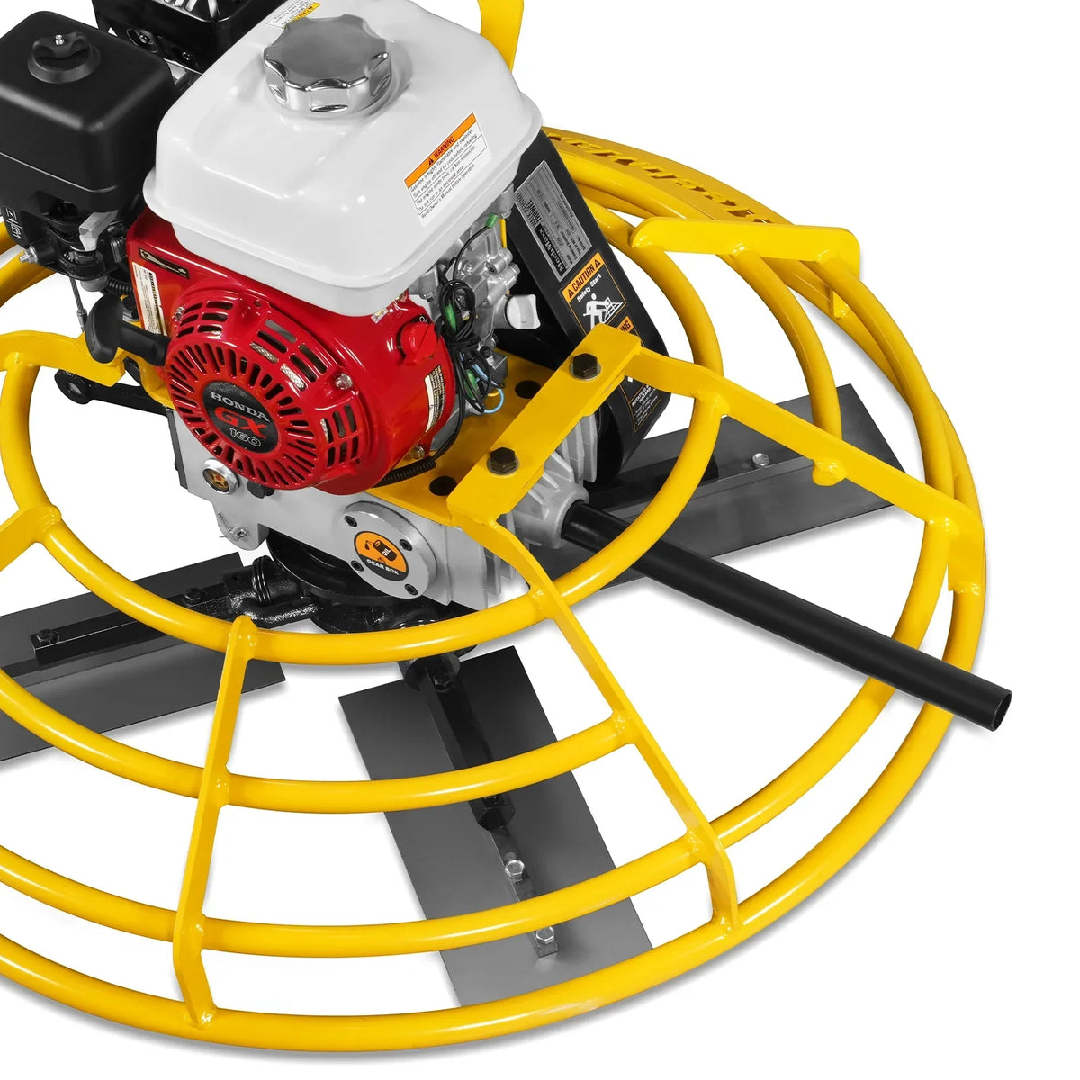 MechMaxx PT36H Honda GX160 36 Inch Walk-Behind Concrete Power Trowel with Blades and Float Pan