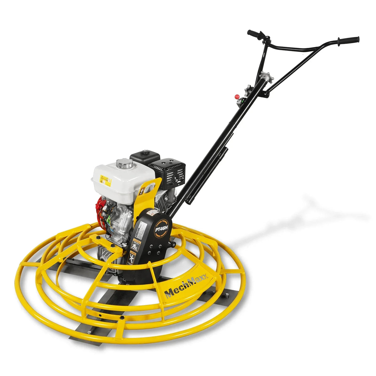 MechMaxx PT46H Honda GX270 44 Inch Walk-Behind Concrete Power Trowel with Blades and Float Pan
