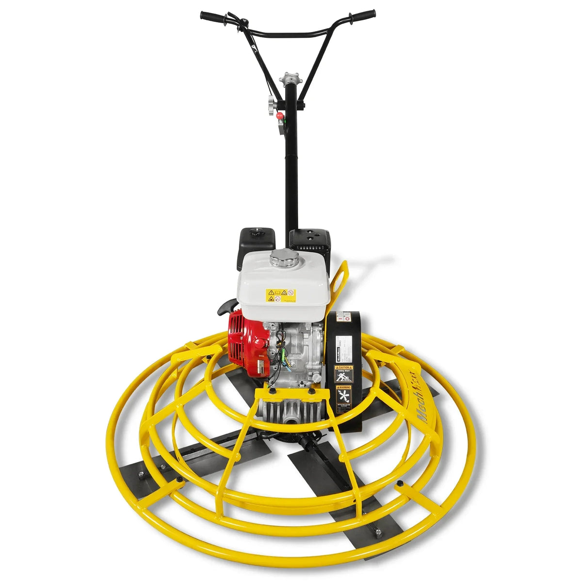 MechMaxx PT46H Honda GX270 44 Inch Walk-Behind Concrete Power Trowel with Blades and Float Pan