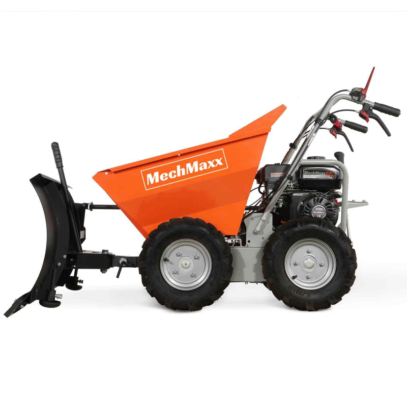 MechMaxx T30 Gas Powered Wheelbarrow Cart with Snow Shovel