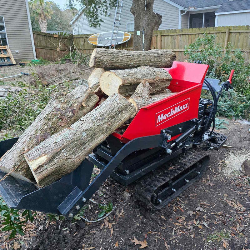 MechMaxx D50HTFL Tracked Dumper with Hydraulic Tipping and Lifting with Front Shovel