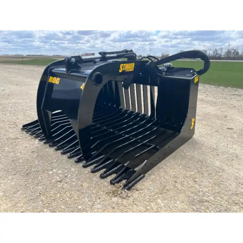 Stinger Attachments ROGSG Skid Steer 48" Rock Grapple Bucket