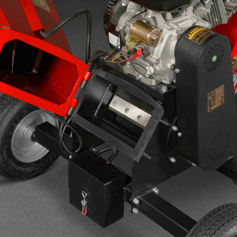 MechMaxx GS1500 5" 15hp Gasoline Engine Self-Feeding Wood Chipper