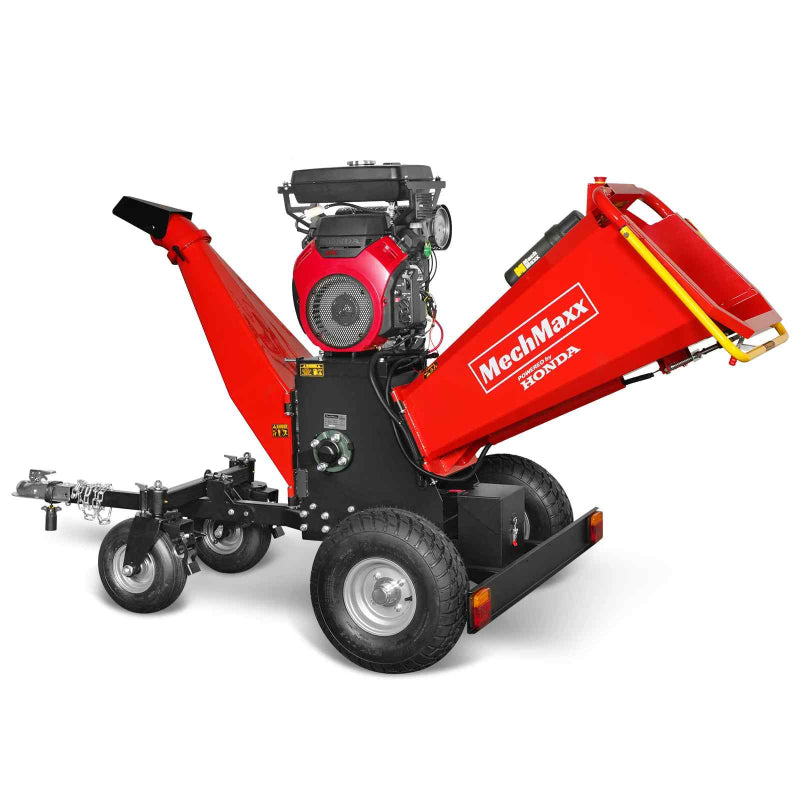 MechMaxx 8 inch HONDA E-Start 688cc Gas Powered Drum Wood Chipper