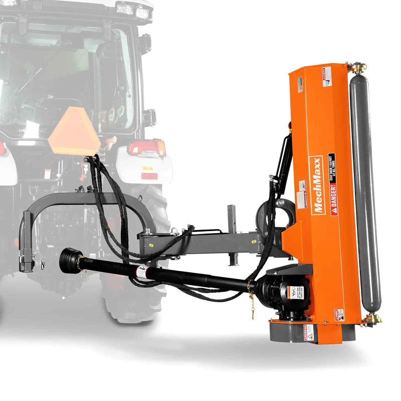 MechMaxx 60" Standard 3 Point Offset Flail Ditch Bank Mower