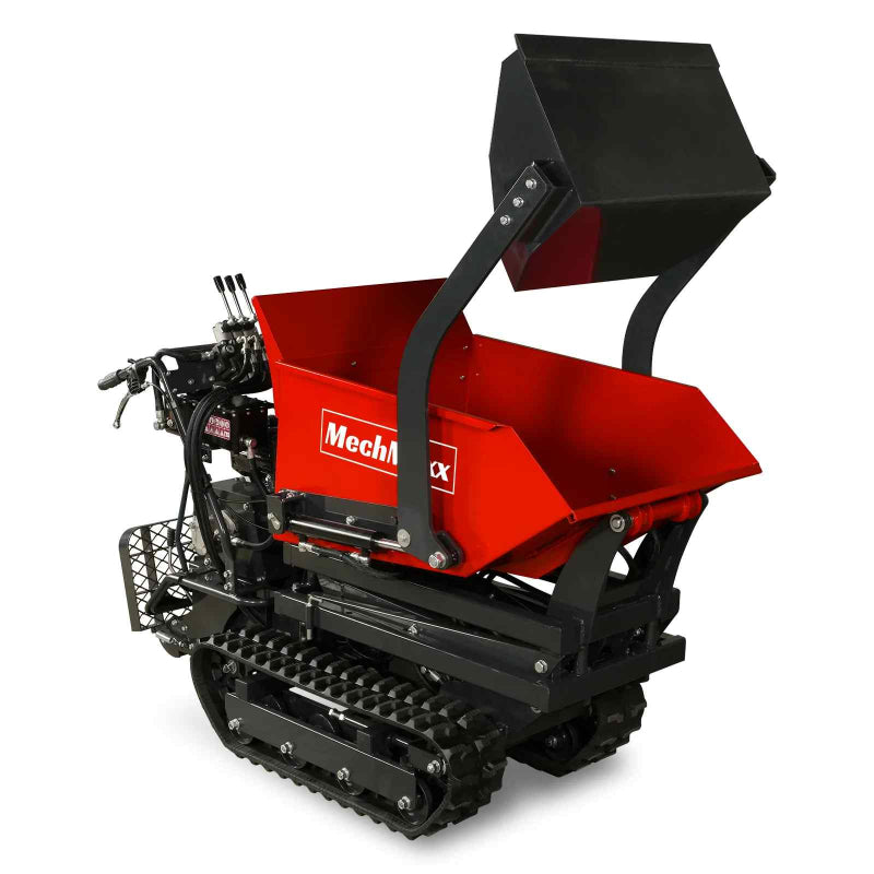MechMaxx D50HTFL Tracked Dumper with Hydraulic Tipping and Lifting with Front Shovel