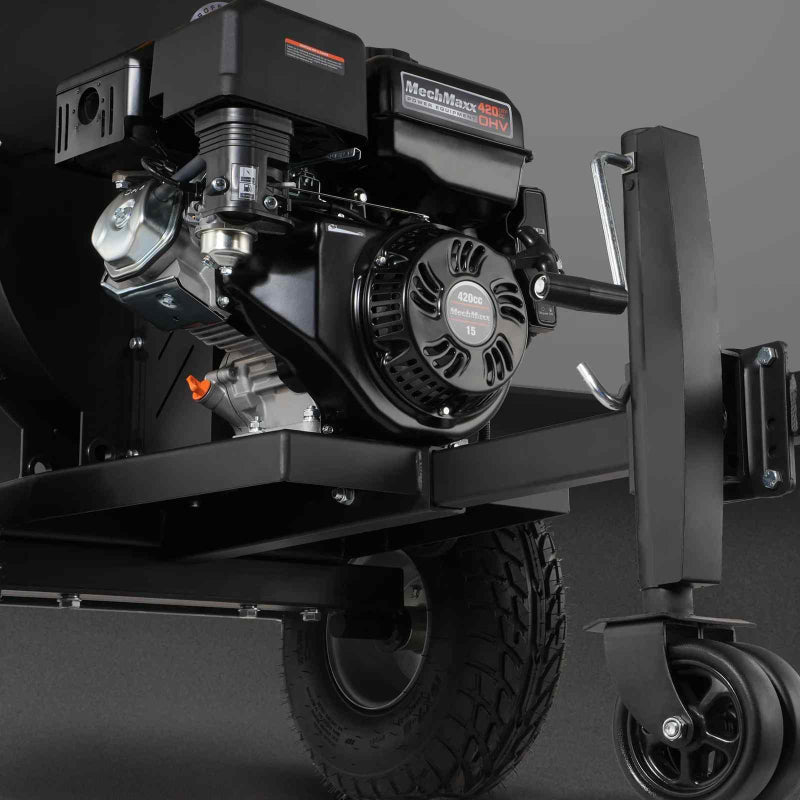 MechMaxx P4205 5-inch E-start Gasoline Engine Powered Disc Wood Chipper