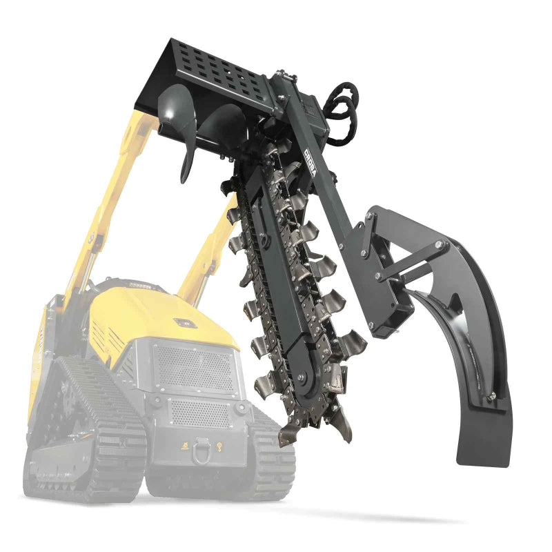 MechMaxx 20'' Cutting Depth Mini Skid Steer Trencher