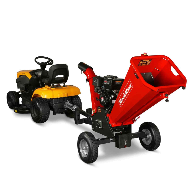MechMaxx GS1500 5" 15hp Gasoline Engine Self-Feeding Wood Chipper