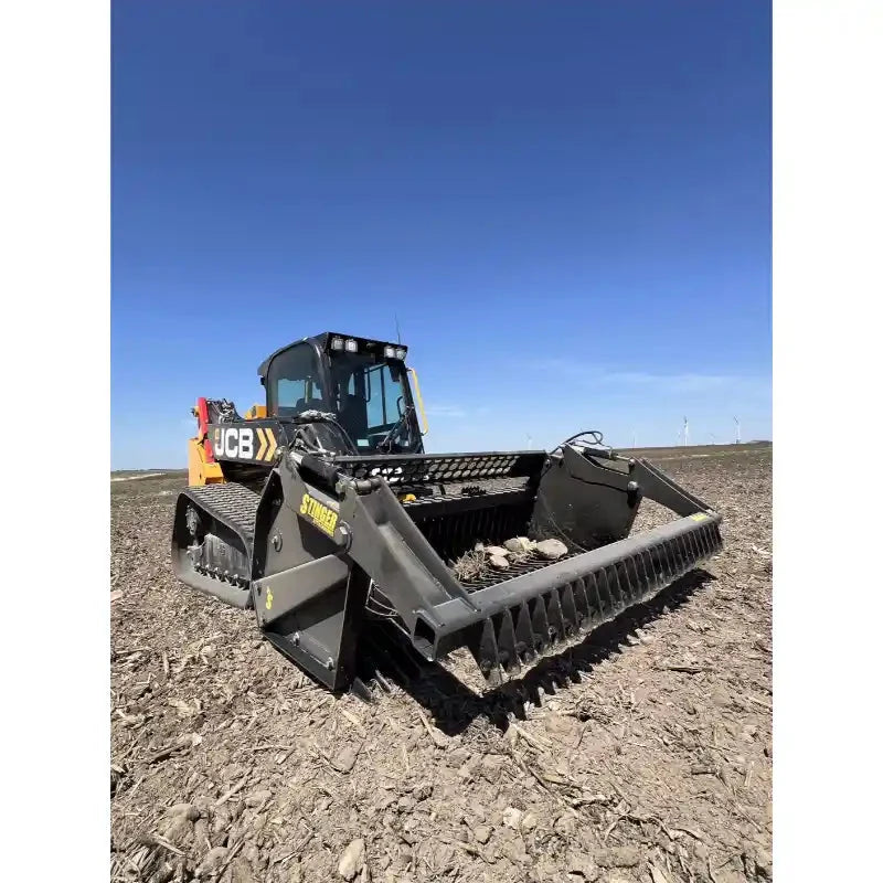 Stinger RR Skid Steer Rock Bucket & Reel Package