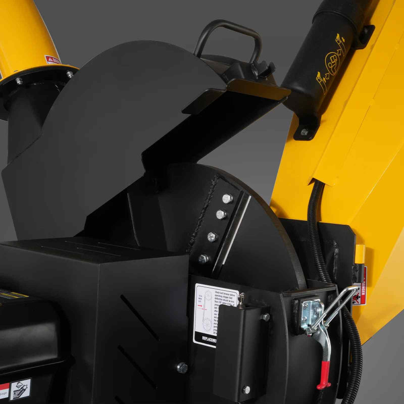 MechMaxx P4205 5-inch E-start Gasoline Engine Powered Disc Wood Chipper