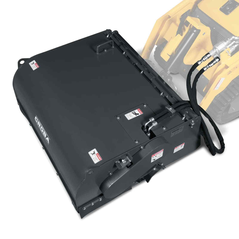 MechMaxx 40'' Mini Skid Steer Box Broom Sweeper