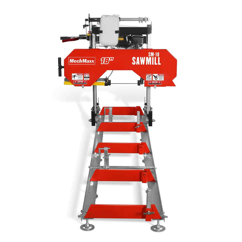 MechMaxx 18" Portable Sawmill, 212cc 7HP Gasoline Engine