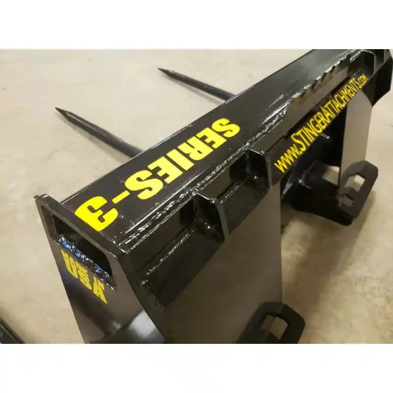 Stinger Attachments BS3-WL Series 3 Wheel Loader Bale Spear